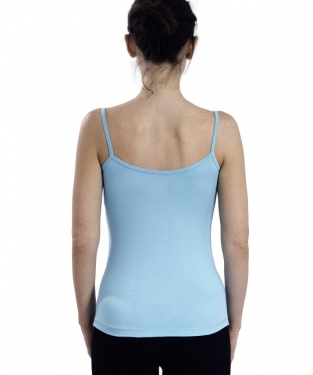 Dames trimfit hemdje licht blauw